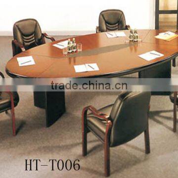 Hot sale unfolding conference table /solid wood meeting desk/modern round conference desk