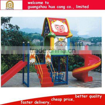 Attractive kids toys top sell Bright-colored animal theme kids outdoor playground H30-1442