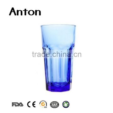 Colored blue drinking glass cup Factory