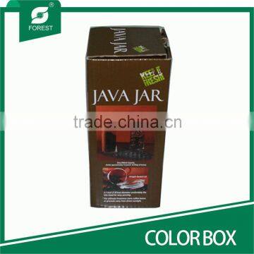 CORRUGATED PAPER COLOR BOX FOR COFFEE BIN