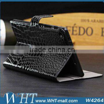 Crocodile Leather Wallet Case For Google Nexus 7 2nd Generation