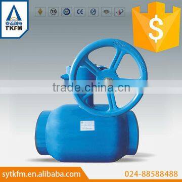 2015 TKFM hot sale water oil gas pipeline use hydraulic api6d ball valve