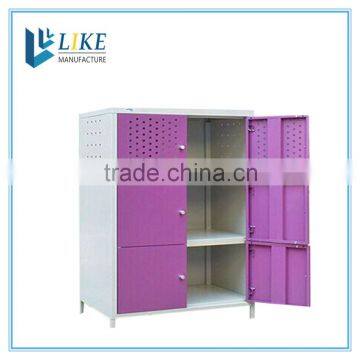 colorful steel locker for children 3 layer