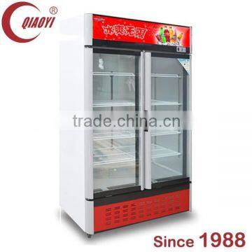 QIAOYI C swing door glass door refrigerator