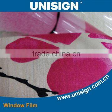 Unisign Water Proof Construction Decorative Window Film Printable Adhesive Vinyl Roll photo-3