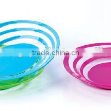 cheap reusable plastic plates, wholesale spiral plates 10"