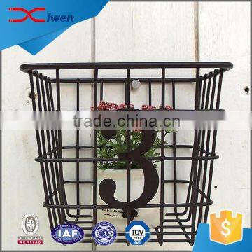 OEM service home decorative black metal hanging flower pot stand