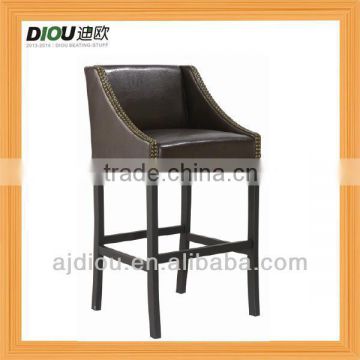 luxury PU wooden bar stool DO-6049