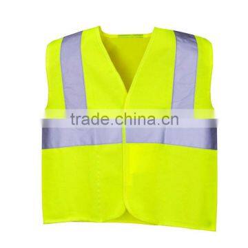 Kids / Junior Yellow Vests with hook and loop fastening.