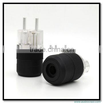 OEM/ODM Made Silver Plated Pure Copper European Hifi Power Audio Power Connectors photo-3