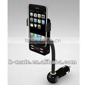 FM transmitter for iPhone/iPod with holder