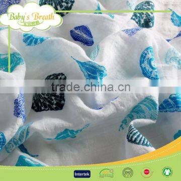 MS-51 47*47 after-washed 100% organic cotton softtextile muslin swaddle blanket fabric                        
                                                                                Supplier's Choice