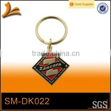 SM-DK022 metal name keychain /rhombus key chain/souvenir keychain