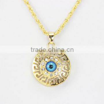 2016 Newest Style Gold Rhinestone Evil Eye Pendant                        
                                                Quality Choice