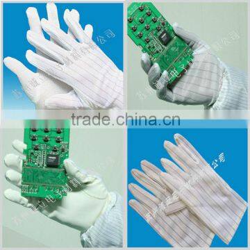 China Anti-slip antistatic cleanroom gloves