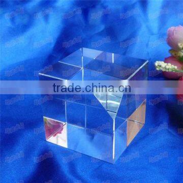 Customized wholesale glass block crystal cut corner glass block