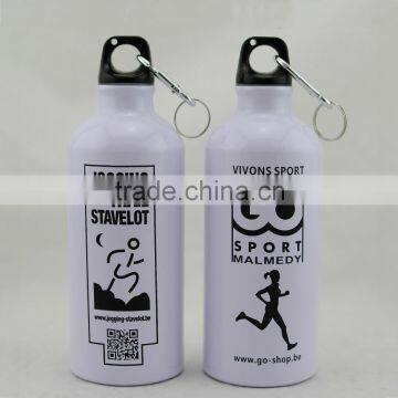 Customzied white Aluminum water bottles, Aluminum sport water bottles, PTM893