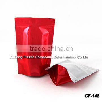 foil stand up coffee bag with zipper doypack and bottom gusset