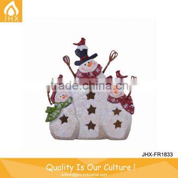 Standing Series Resin Waterproof Colorful Christmas Snowman Decorations