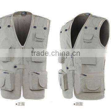 New Design Mens Quick Dry Waterproof Fishing Coat Multifunctional Outdoor Fishing Vest photo-3