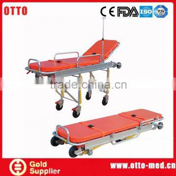 Aluminum automatic loading ambulance stretcher