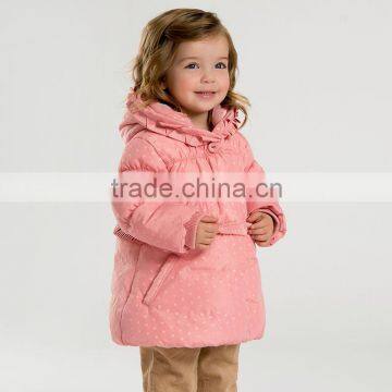 DB3389 dave bella 2015 winter infant coat baby padded jacket girls padded coat girls winter warm coat baby high quality jacket