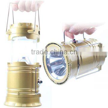 6000-6500K Cool White LED Rechargeable Solar Lamp with USB Port