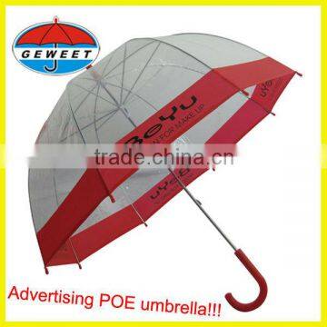 Promotional transparent umbrella