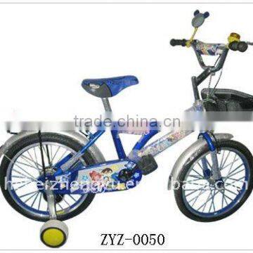 Blue child bicycle