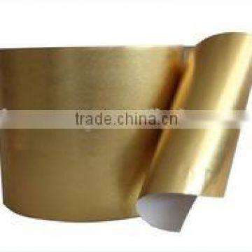 heat induction aluminum foil gold printed