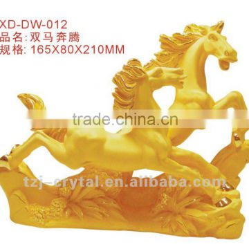 Horse model PlacerGold crafts Best bussiness gift home decoration