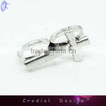 2013 Express Cheap Wholedale Fashion Double Circle Cross Alloy Ring For Women