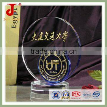 Hot sale crystal glass trophy in dubai of china