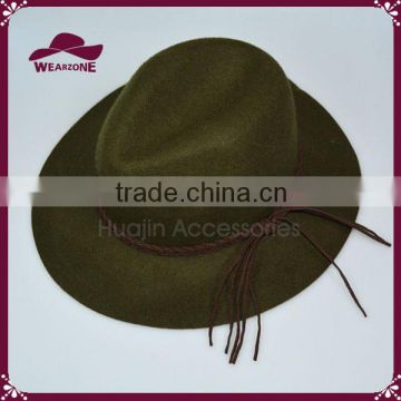 Hot selling exporting high quality wide brim felt hat