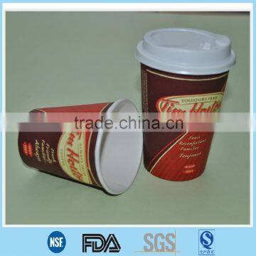 300ml disposable paper cup with cover