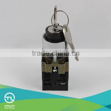 Turn-button Switch with Key 12V to 380V