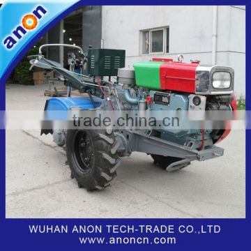 ANON Electric Starting Two Wheel Hand Tiller Rice Paddy Tractor