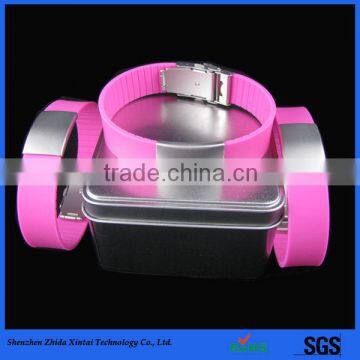 wholesale silicone bracelet with engraved metal plates