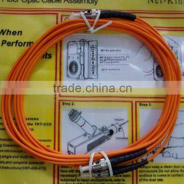 ST-ST Singlemode Duplex Fiber Patch Cable
