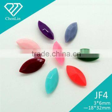 JF4 navette marquise sphinx faceted point back acrylic jewels rhinestones DIY fashion decoration, craft fitting garment bags