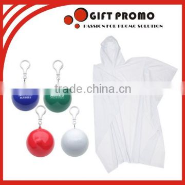 Printed Disposable Raincoat in Plastic Ball