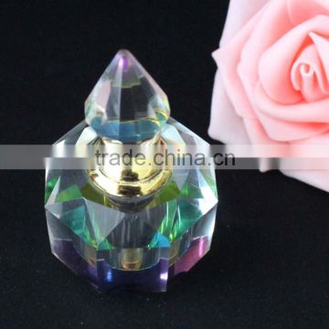 beautiful mini crystal popular perfume bottle with rainbow color