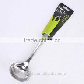 KH109SL-M Stainless Steel Mirror Finished Soup Ladle With PP Handle Kitchen Tool