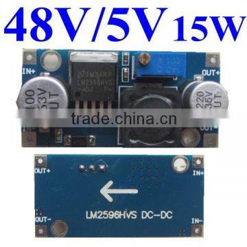 variable dc voltage regulator 48v to 5v dc buck converter 4.5-60v to 3-35v 2A 3Amax 15Wmax