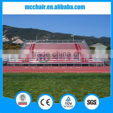 MC-PLR01court use outdoor metal structure aluminium bleacher,open air stadium seating,aluminium stadium seating