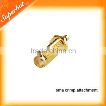 rf coaxial sma-female connector crimp attachment for 1.37 1.13