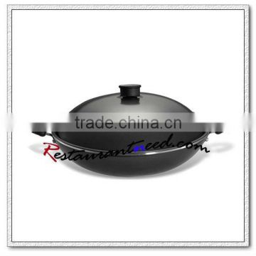 S446 Dia 360mm/ Dia 380mm Aluminium Alloy Non-Stick Wok With Cover