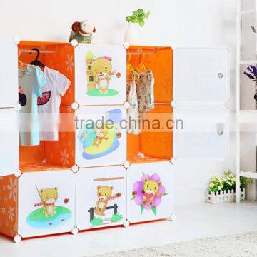 2015 new design hot sexy plastic Magic storage wardrobe baby plastic wardrobe