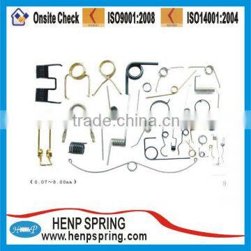 cheap zinc plated carbon steel spiral torsion spring