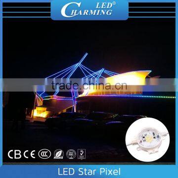 RGB SMD5050 round electronic led pixel light for bridge/building decoration